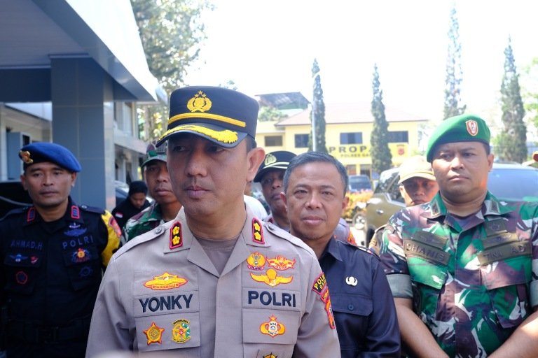 Polres Garut Gelar Apel Kesiapan Pengamanan Aksi Bela Pulau Rempang