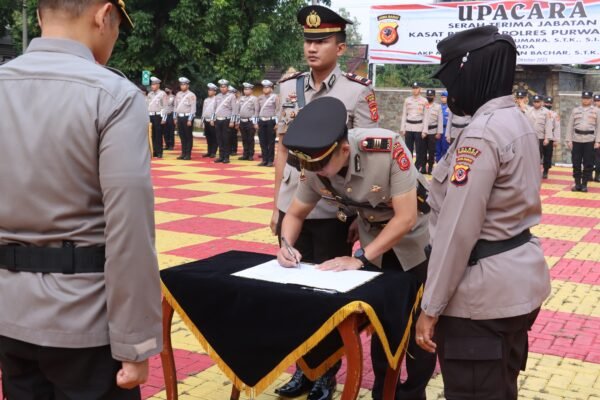 Sertijab Kasat Reskrim di Polres Purwakarta, AKBP Muchammad Arwin Bachar Gantikan AKP Teguh Kumara