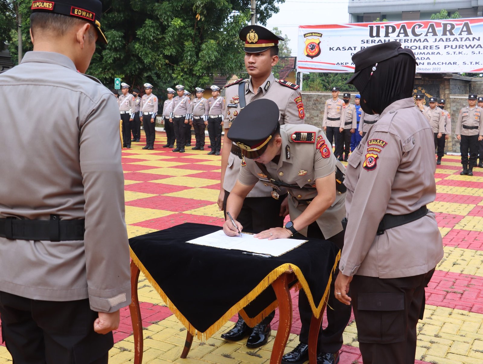 Sertijab Kasat Reskrim di Polres Purwakarta, AKBP Muchammad Arwin Bachar Gantikan AKP Teguh Kumara