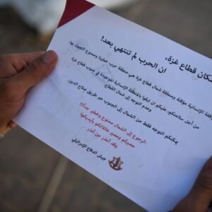 Pesawat Israel Jatuhkan Selebaran di Gaza Selatan, Begini Isinya...