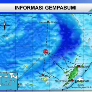 Gempa M 7,2 Guncang Tepa Maluku Barat Daya, Getaran Dirasa Hingga Ambon