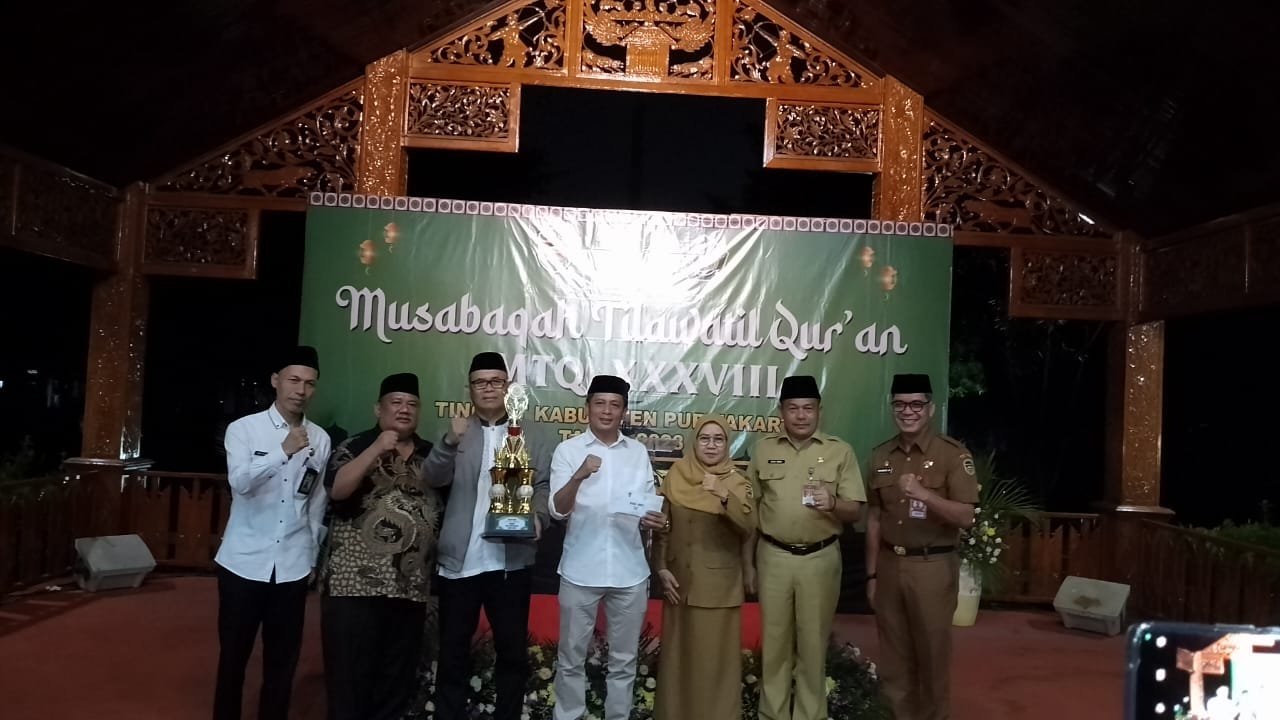 Kecamatan Kota Purwakarta Raih Juara Umum Musabaqoh Tilawatil Qur'an Ke-38 Tahun 2023