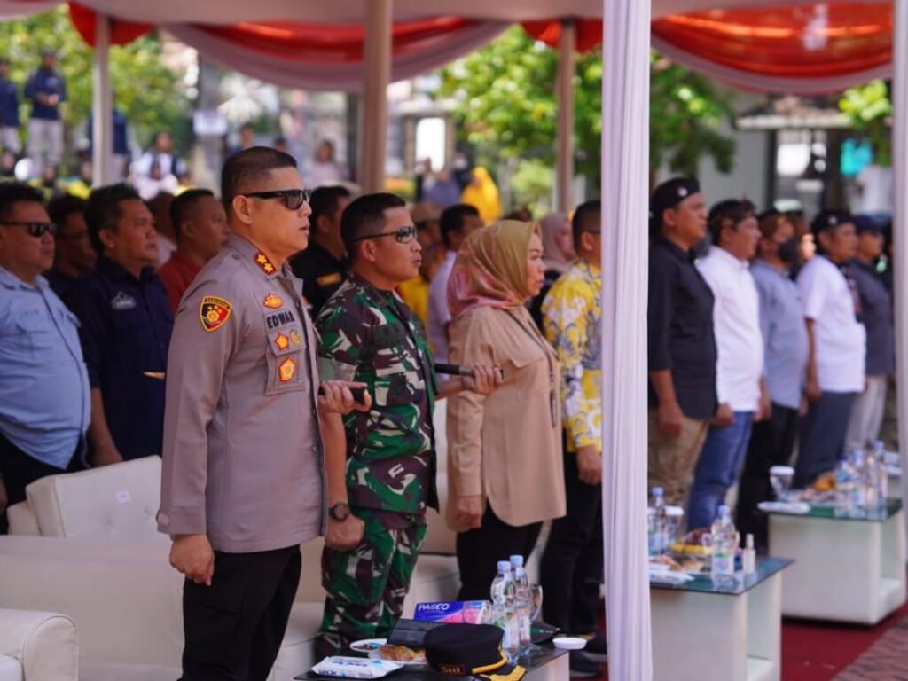 Kapolres Bersama Dandim 0619 Serta Kajari Purwakarta Hadiri Serah Terima Kirab Pemilu 2024