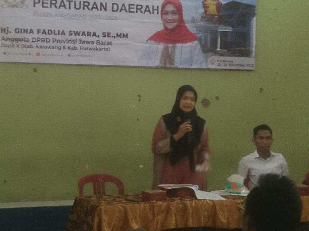 Anggota Komisi III DPRD Provinsi Jabar Sosialisasikan Tentang Perda