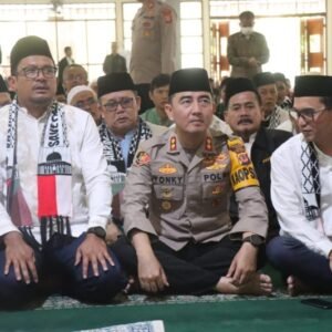 Kapolres Garut Hadiri Giat Doa Bersama dan Istighosah Untuk Palestina