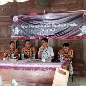 Sosialisasi Pemilu 2024, KPU Blora Gelar Ngopi Bareng Media