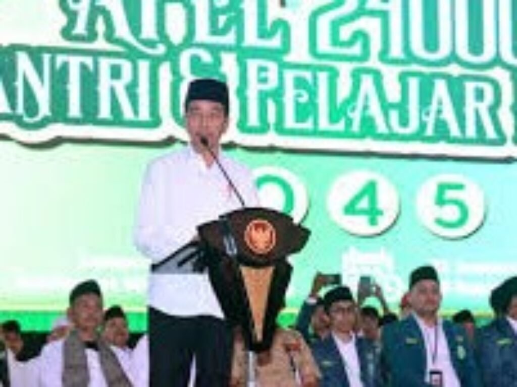 Apel Santri dan Pelajar Emas 2045, Presiden Jokowi: Gunakan Hak Pilih Sebaik Mungkin pada Pemilu 2024