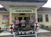 Sinergitas Polsek Bayongbong Bersama Koramil Tertibkan Pengguna Knalpot Brong