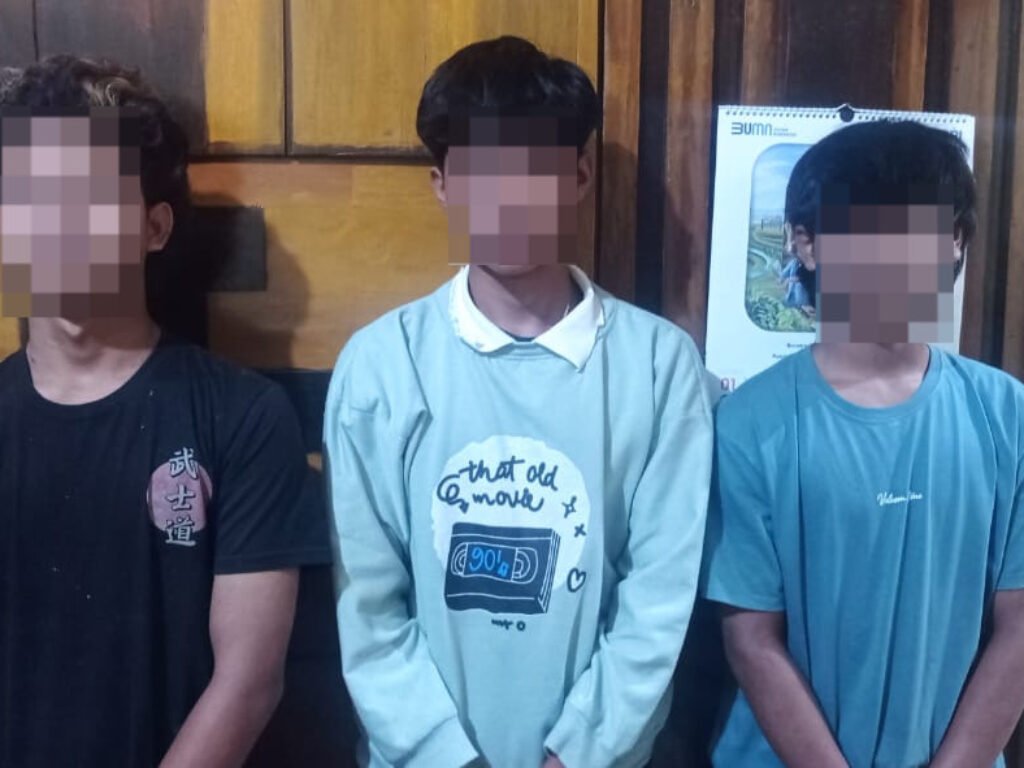 Tiga Remaja Komplotan Pencuri Sepeda Motor Di Kecamatan Peundeuy Diringkus Polsek Singajaya