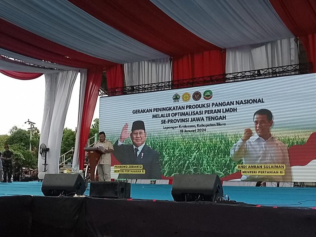 Prabowo Sampaikan Terimakasih Kepada Mentan Amran