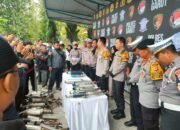 Polres Garut Tertibkan Ribuan Knalpot Brong