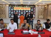 Kapolres Garut Pimpin Press Release Tindak Pidana Pencurian Dengan Pemberatan Di Minimarket Cipanas