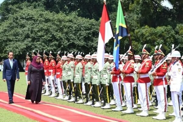 Kunjungan Perdana Kenegaraan Presiden Tanzania di Istana Bogor