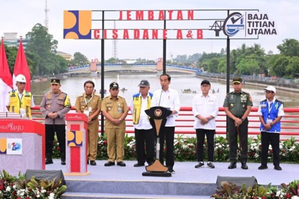 Tiga Jembatan Pengganti Jembatan Callender Hamilton di Banten Diresmikan Presiden