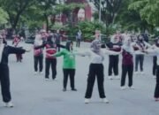 Bunda Winarni Senam Sehat Bersama ASN di Lingkup Pemkab Lampung Selatan