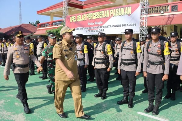 Amankan Pemilu, Ribuan Petugas Gabungan di Blora Diterjunkan ke TPS