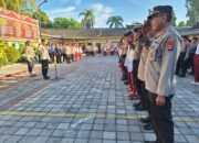 Apel Konsolidasi Polres Mataram Usai Pengamanan TPS Pemilu 2024