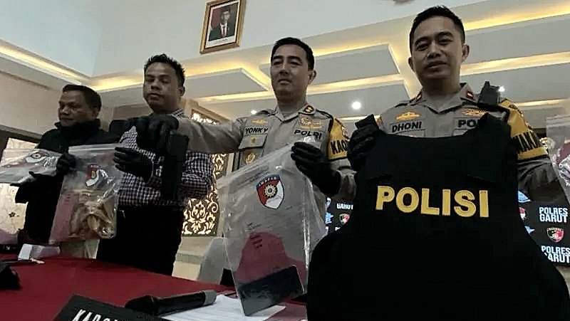 Dalangi Prampokan dan Penculikan 2 Oknum Polisi Dibekuk Polres Garut