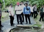 Bupati Lampung Ajak Warga Sekitar Perbaiki Jembatan Rusak di Desa Sumber Nadi, Kecamatan Ketapang