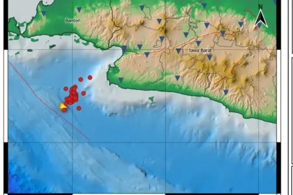 Terpusat di Laut Barat Daya Bayah, 39 Kali Gempa Susulan Guncang Banten