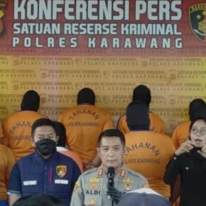 Konferensi Pers Polres Karawang