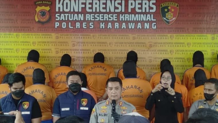 Konferensi Pers Polres Karawang