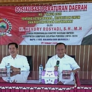 Ketua DPRD Lampung Selatan, Hendri Rosyadi, Minta Masyarakat Menjaga Ketentraman dan Ketertiban Umum 