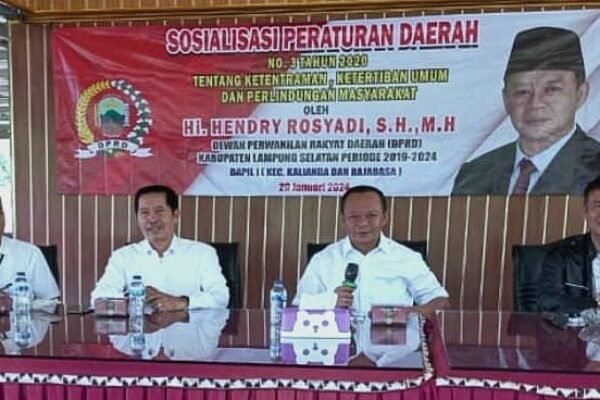 Ketua DPRD Lampung Selatan, Hendri Rosyadi, Minta Masyarakat Menjaga Ketentraman dan Ketertiban Umum