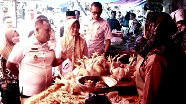 Bupati Lamsel Turun ke Pasar Pastikan Stabilitas Harga Bahan Pokok