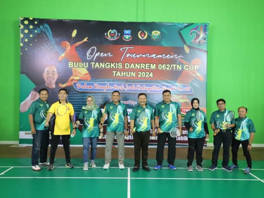 Resmi, Open Tournament Bulu Tangkis Danrem 062/TNI Cup 2024 Dibuka Pj Bupati Garut