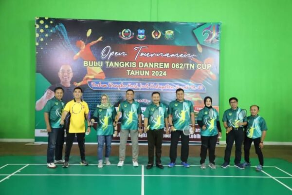 Resmi, Open Tournament Bulu Tangkis Danrem 062/TNI Cup 2024 Dibuka Pj Bupati Garut