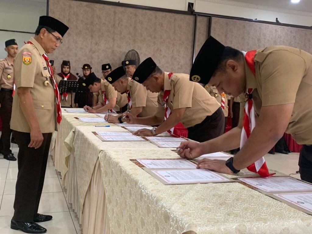 Lantik Empat Pengurus Kwarran, Yusuf Pinta Penyesuaian Program Yang Berdampak Kepada Masyarakat