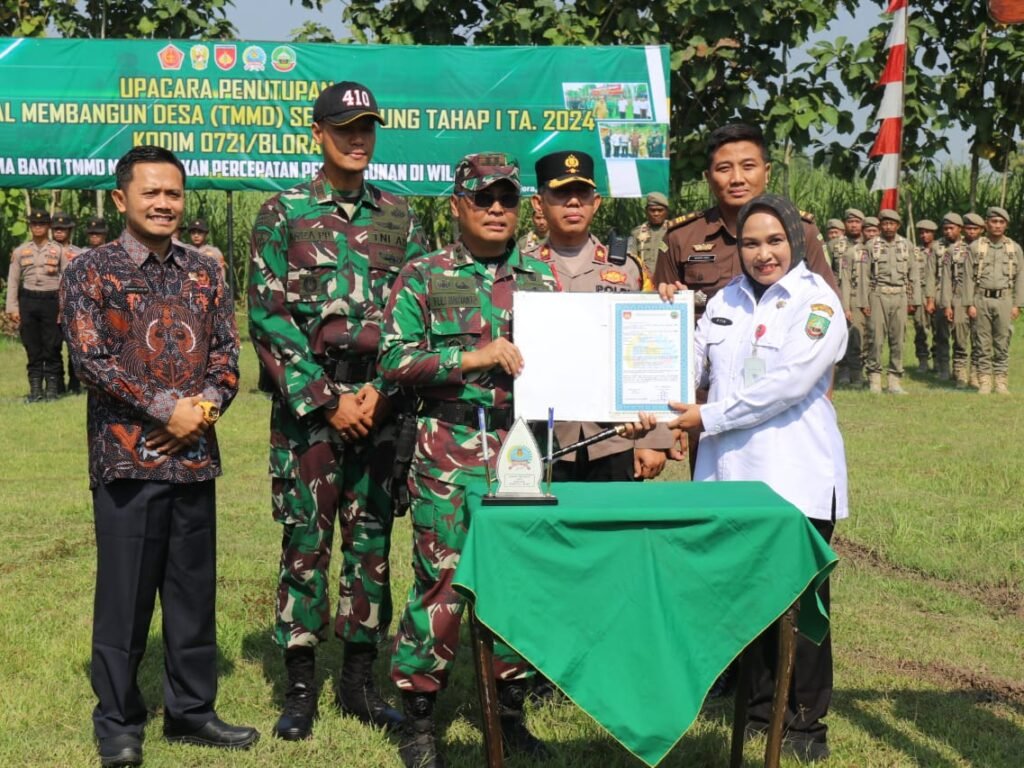 Jalan Pengubung Antar Desa Wilayah Ngawen Finis Dibangun TMMD Kodim Blora