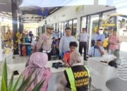 Jelang Mudik, Polres Garut Gelar Pemeriksaan Kendaraan dan Urin Kru Angkutan Umum