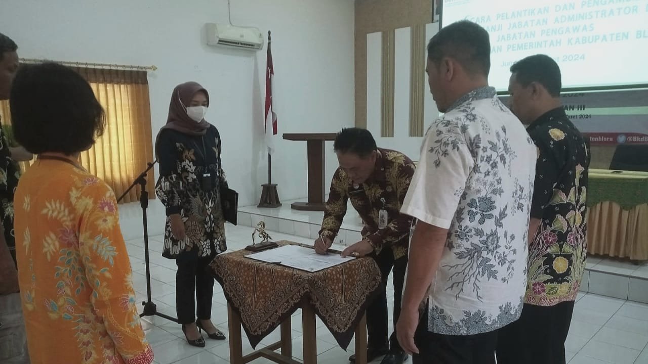 Kepala BKAD Sebut Pelantikan Administrator dan Pengawas Tidak Hanya di Blora Mungkin Nasional