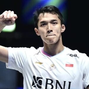Jonatan Christie usai memastikan tiket final All England 2024.