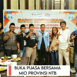 Rakor MIO NTB Indikator Demokrasi Dipungkas Dengan Bukber dan Rencan Santuni Yatim