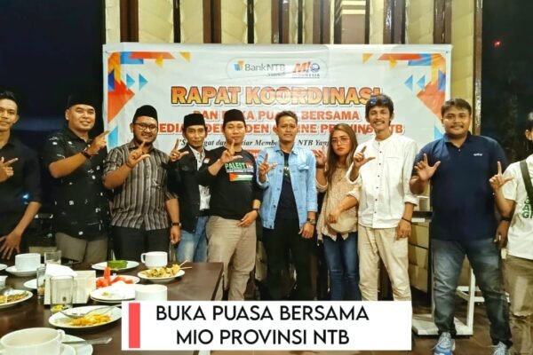 Rakor MIO NTB Indikator Demokrasi Dipungkas Dengan Bukber dan Rencan Santuni Yatim