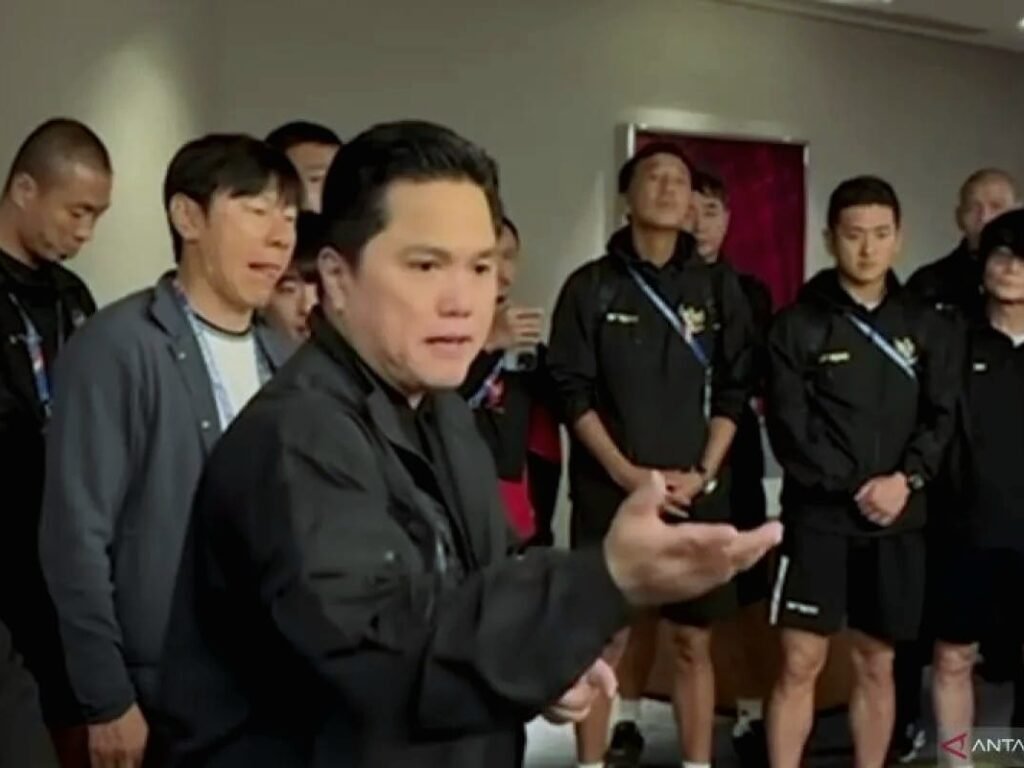 Buntut Laga Perdana Timnas U23 vs Qatar Erik Tohir Akan Kirim Surat Protes ke AFC