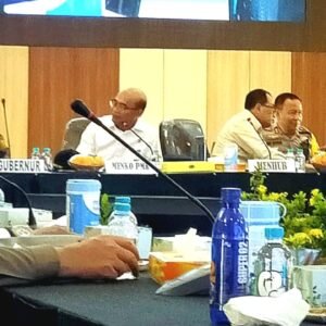 Gubernur Lamsel Rakor Arus Balik Lebaran Bersama Menko PMK dan Menhub