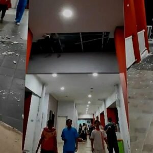 Dampak Gempa Garut Plafon RSUD Singaparna dan Gedung Kwarcab Pramuka Kabupaten Tasikmalaya Ambruk
