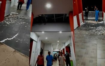 Dampak Gempa Garut Plafon RSUD Singaparna dan Gedung Kwarcab Pramuka Kabupaten Tasikmalaya Ambruk