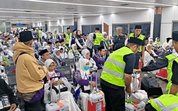 388 Jemaah Haji Indonesia Kloter Pertama Diberangkatkan
