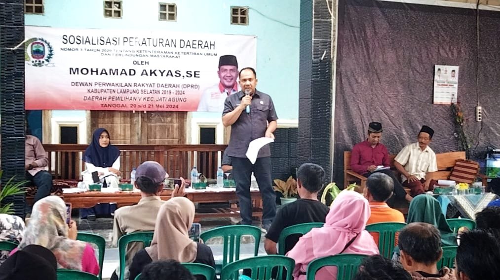 Jelang Pilkada 2024 Anggota DPRD Lamsel Ajak Masyarakat Jaga Ketentraman Sesuai Perda No 3 Tahun 2020