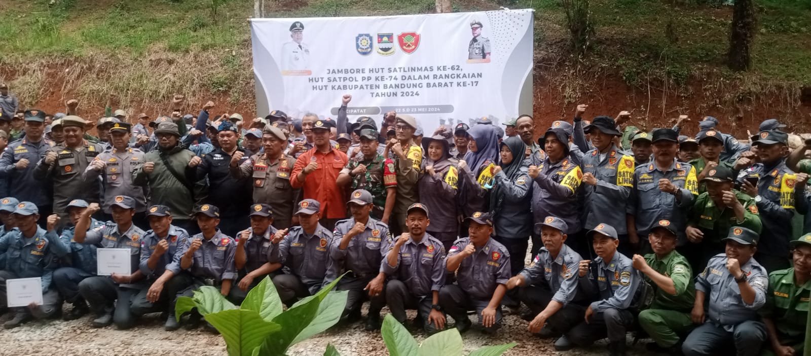 Satpol PP KBB Gelar Jambore Satlinmas Peringati HUT Linmas, Satpol PP dan KBB Di Buper Cengkareng