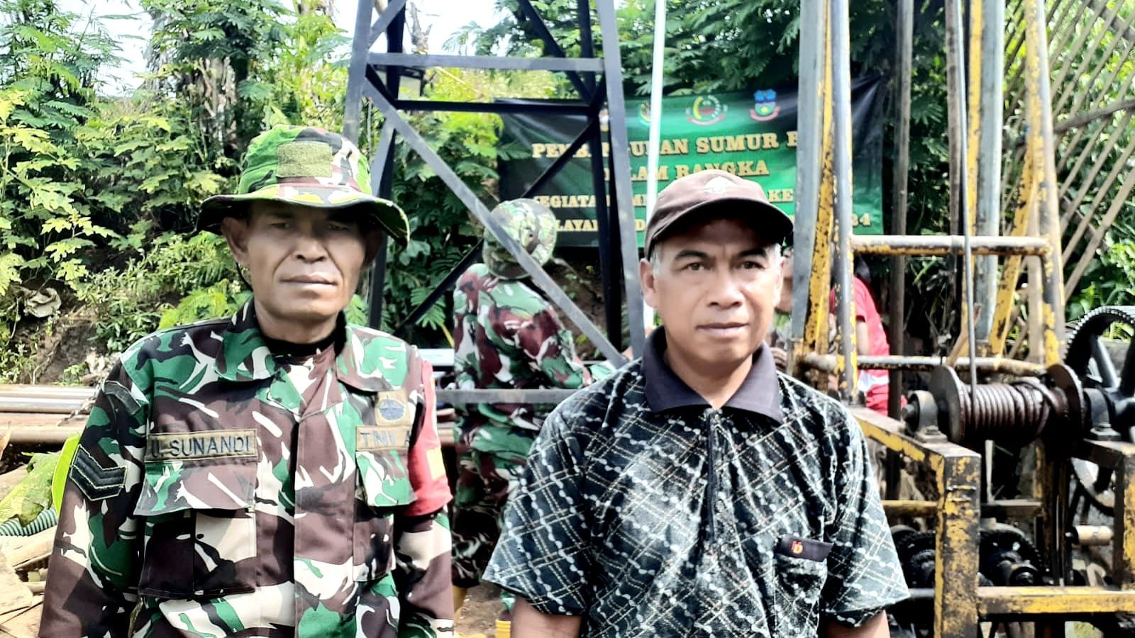 Demi Air Bersih untuk 70 KK, Seorang Ketua RT Wakafkan Tanah Buat Sumur Bor TMMD