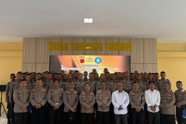 Pembukaan Pelatihan Kerja Siswa Sekolah Polisi Negara Polda Jawa Barat di Polres Purwakarta
