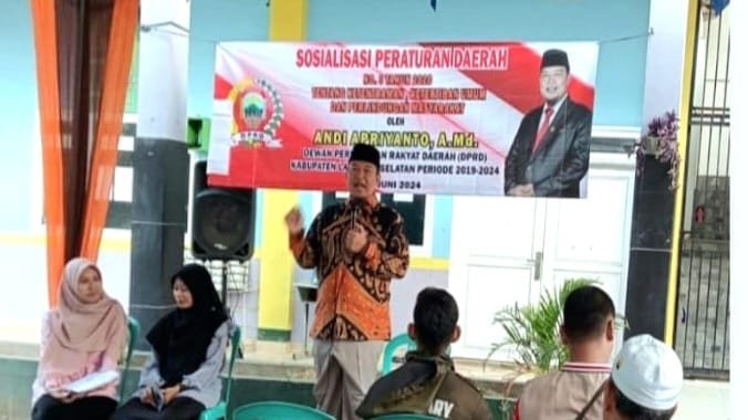 Legislator Fraksi PKS Andi Apriyanto: Sosialisasi Perda untuk Meningkatkan Kesadaran Hukum Masyarakat