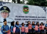 Acara Pelantikan Pegawai Pemerintah dengan Perjanjian Kerja (PPPK) di Purwakarta di Taman Pasanggrahan Padjajaran