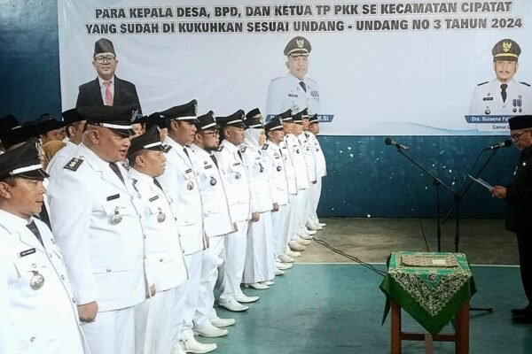 Sebanyak 12 Kepala Desa di Kecamatan Cipatat KBB Dilantik Oleh Tersangka Tipikor Proyek Pasar